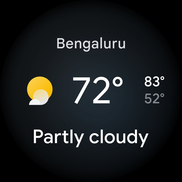 Google Weather app old UI