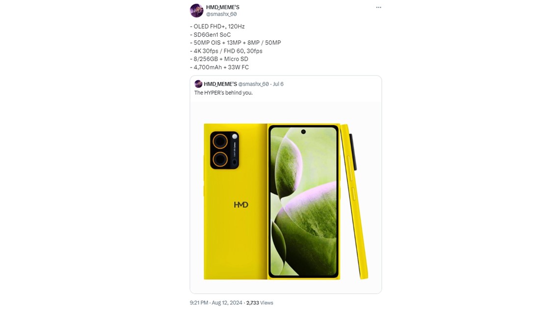 HMD Hyper Leaked Specs X Post