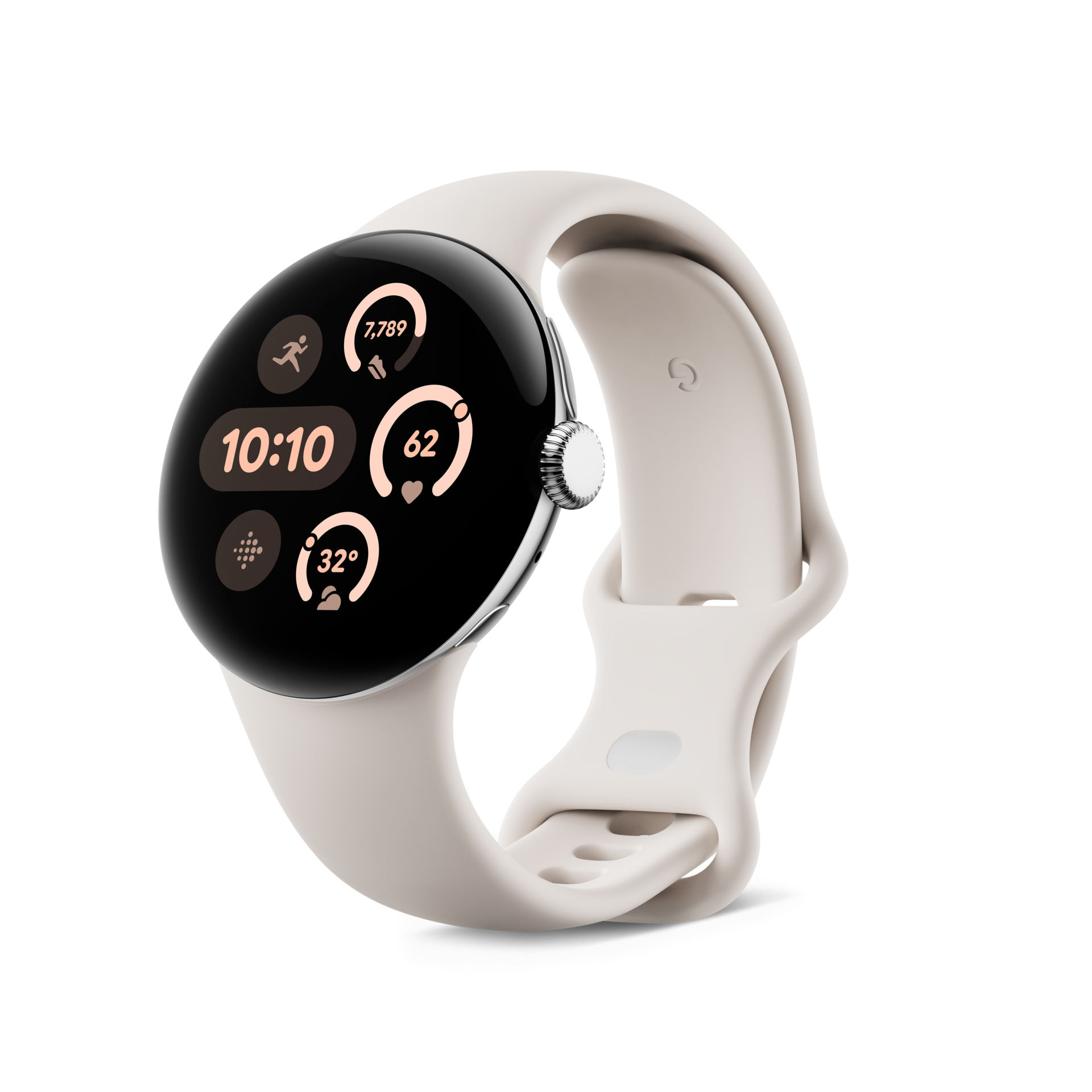 Pixel Watch 3 41mm Active Porcelain Side