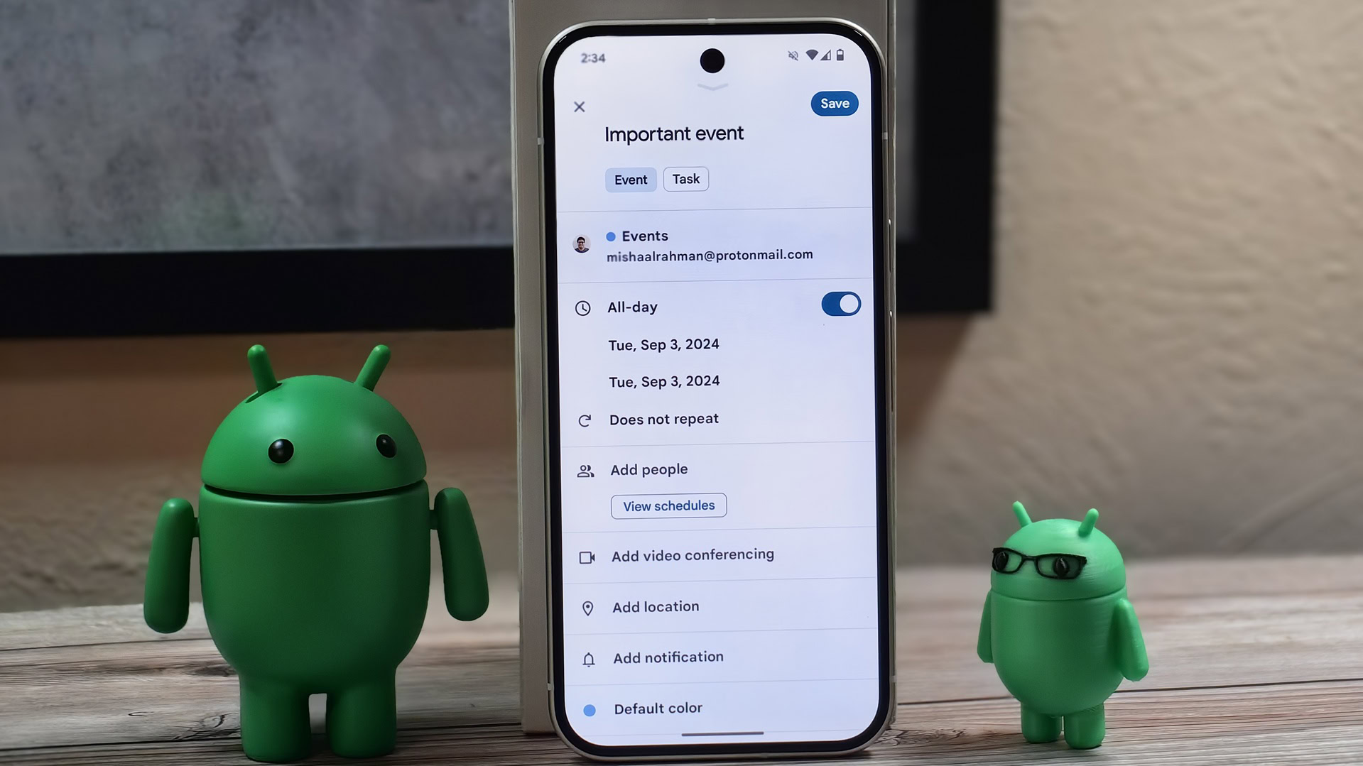 Aplikasi Kalender Google di Google Pixel 9