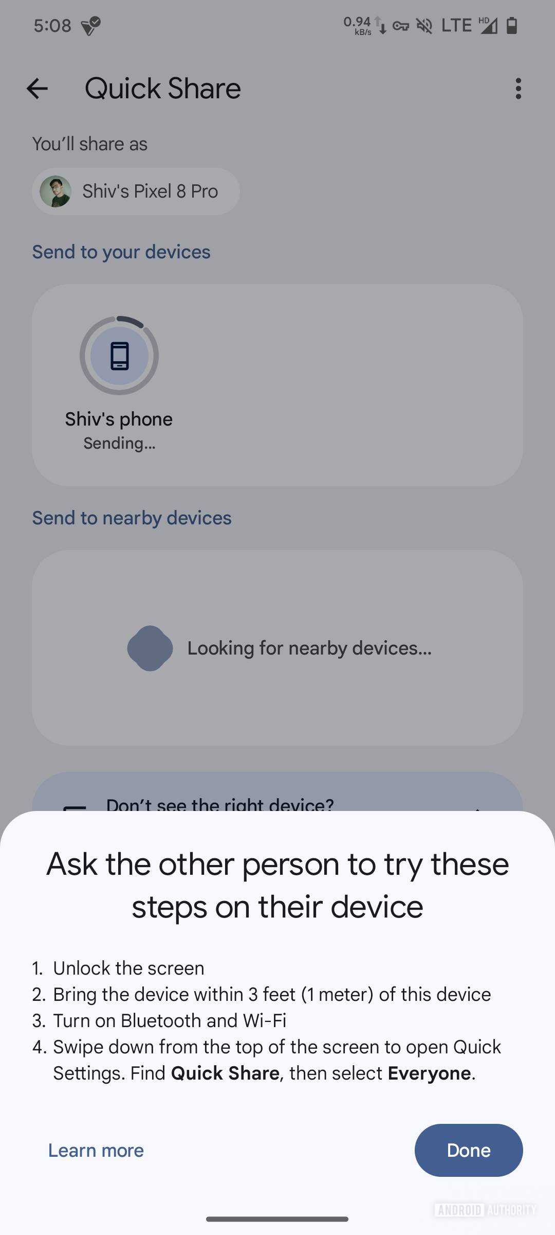 Can’t find nearby devices? Quick Share might soon offer troubleshooting tips (APK teardown)