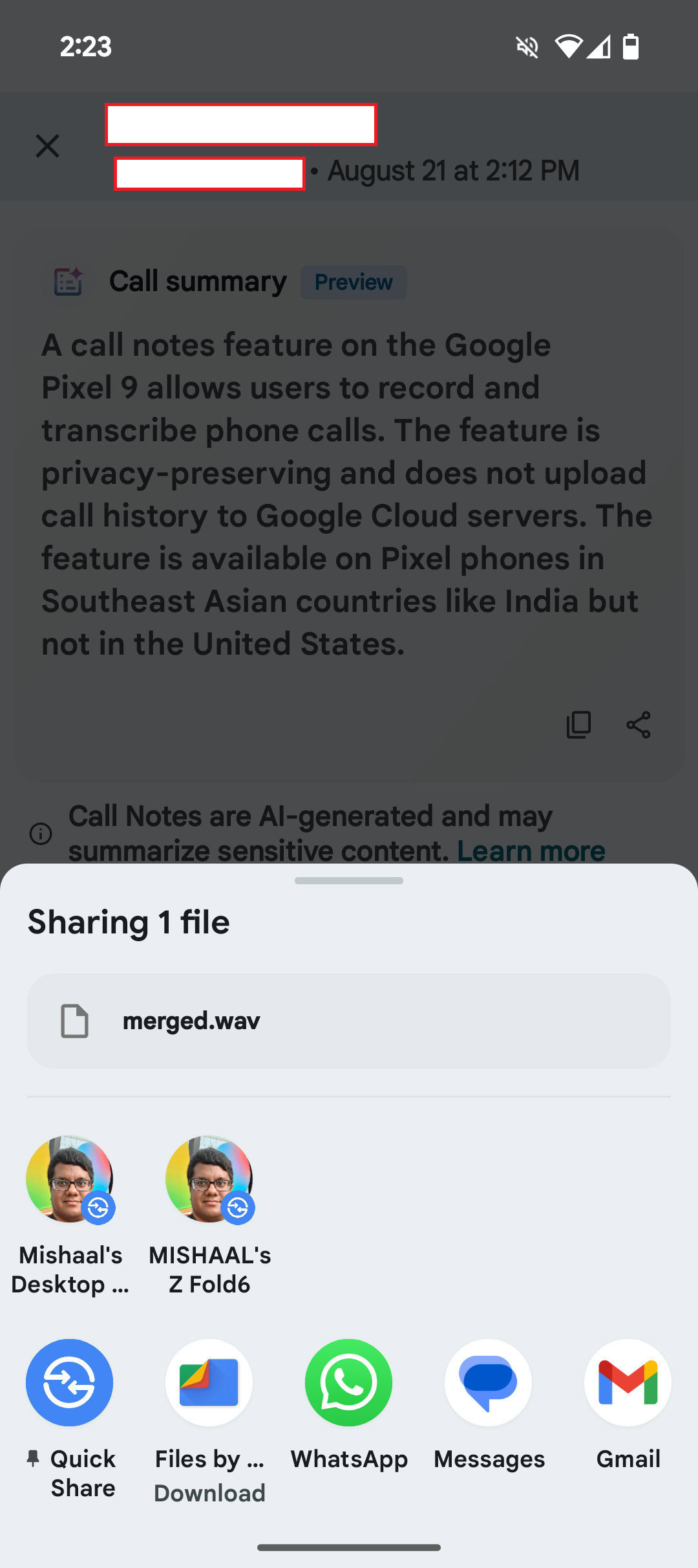 Google finally lets you record phone call audio in the US, but only on the Pixel 9