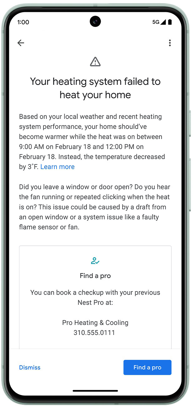 System Health Monitor alert on Pixel 8