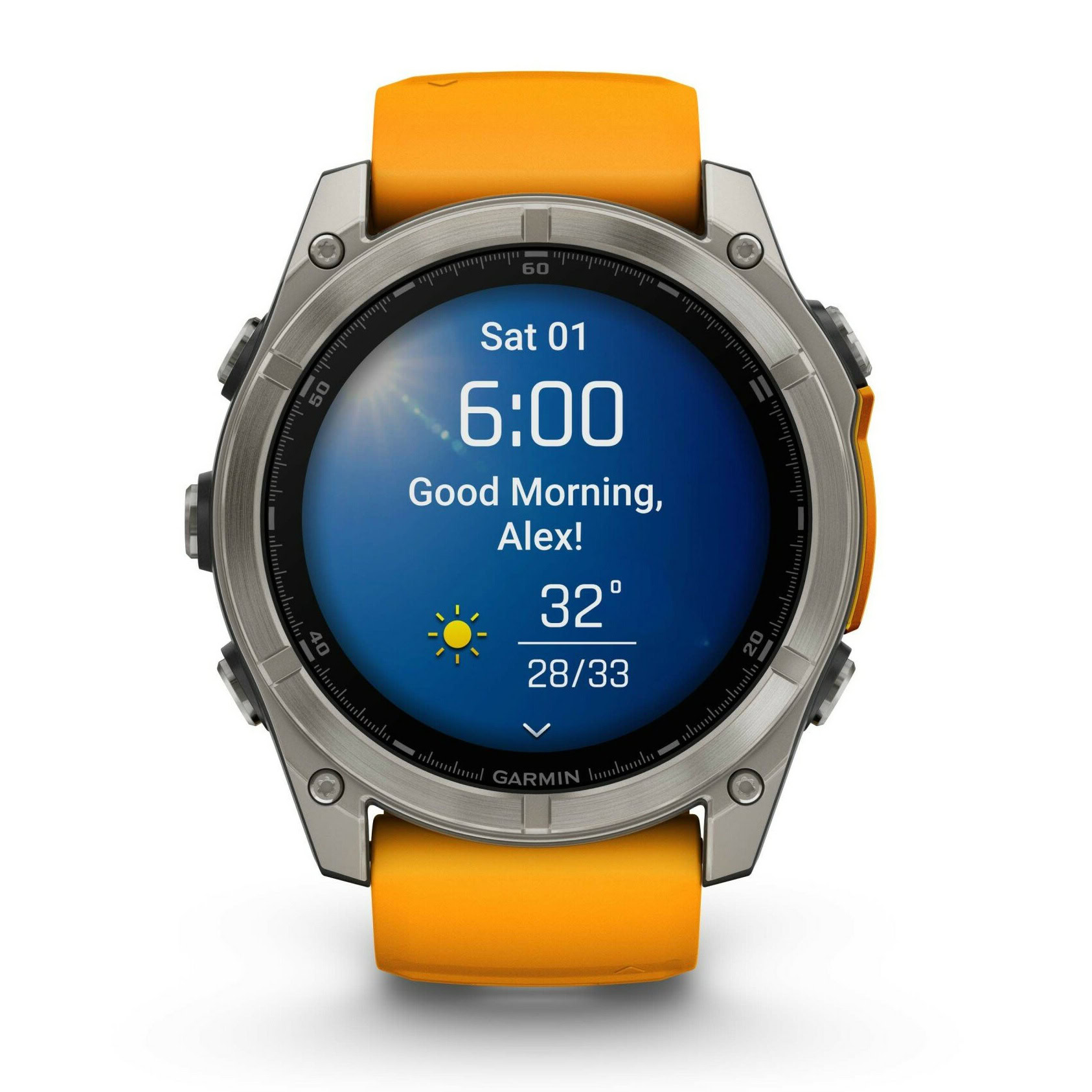 A leaked render of the Garmin Fenix 8 smartwatch