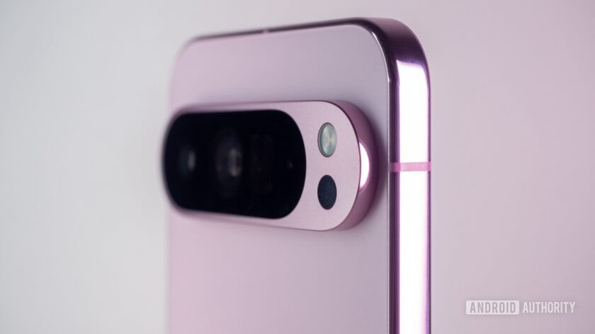 Google Pixel 9 pro xl pink camera sideways