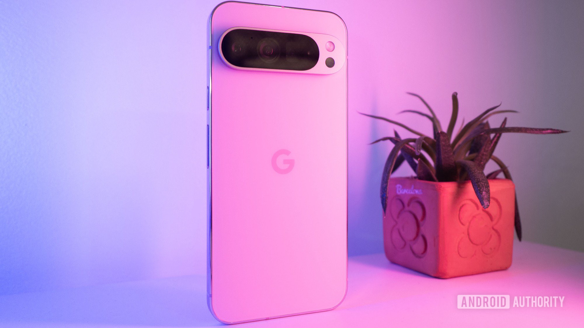 google pixel 9 pro xl pink purple light 2