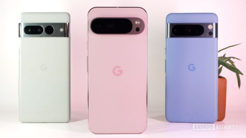 Google Pixel 9 pro xl pembe vs 8 pro mavi 7 pro beyaz 1