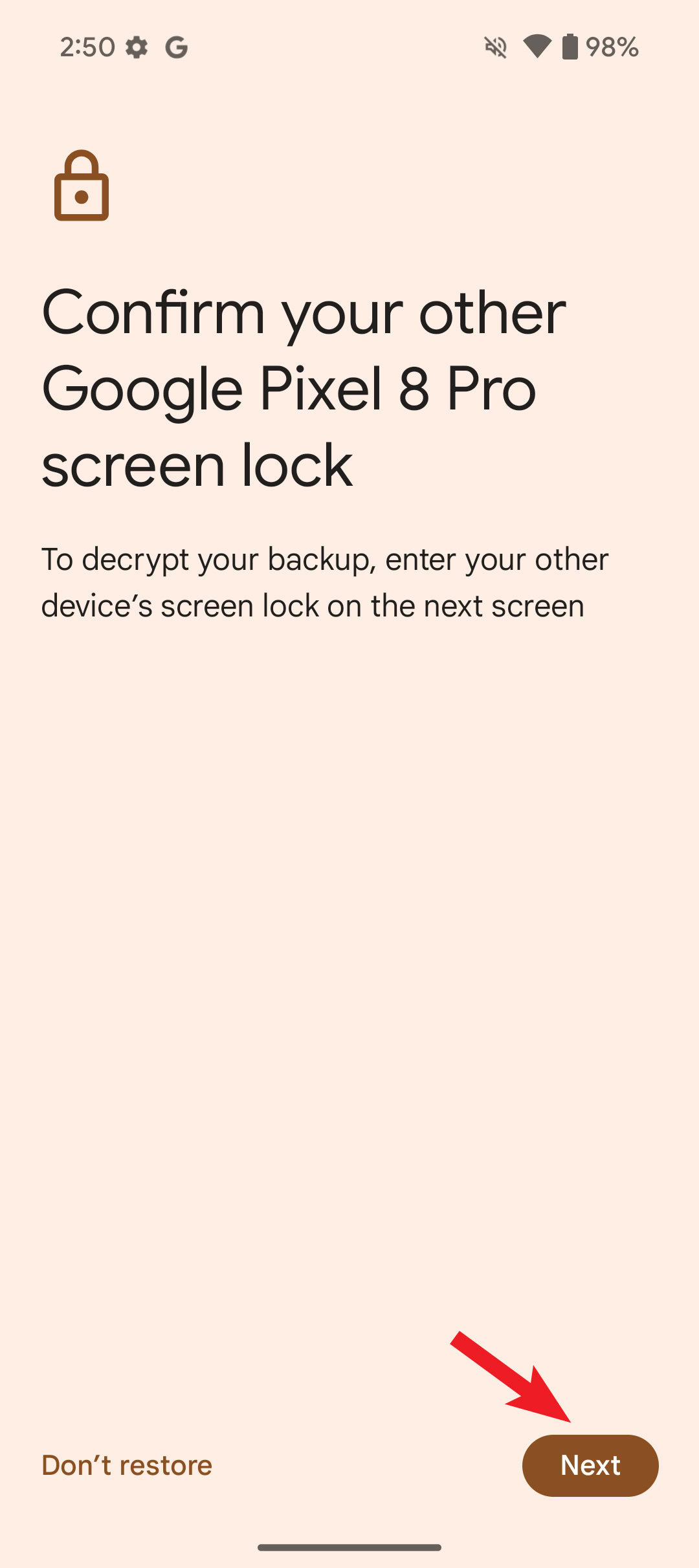 google pixel 9 screenshot 5a confirm screen lock