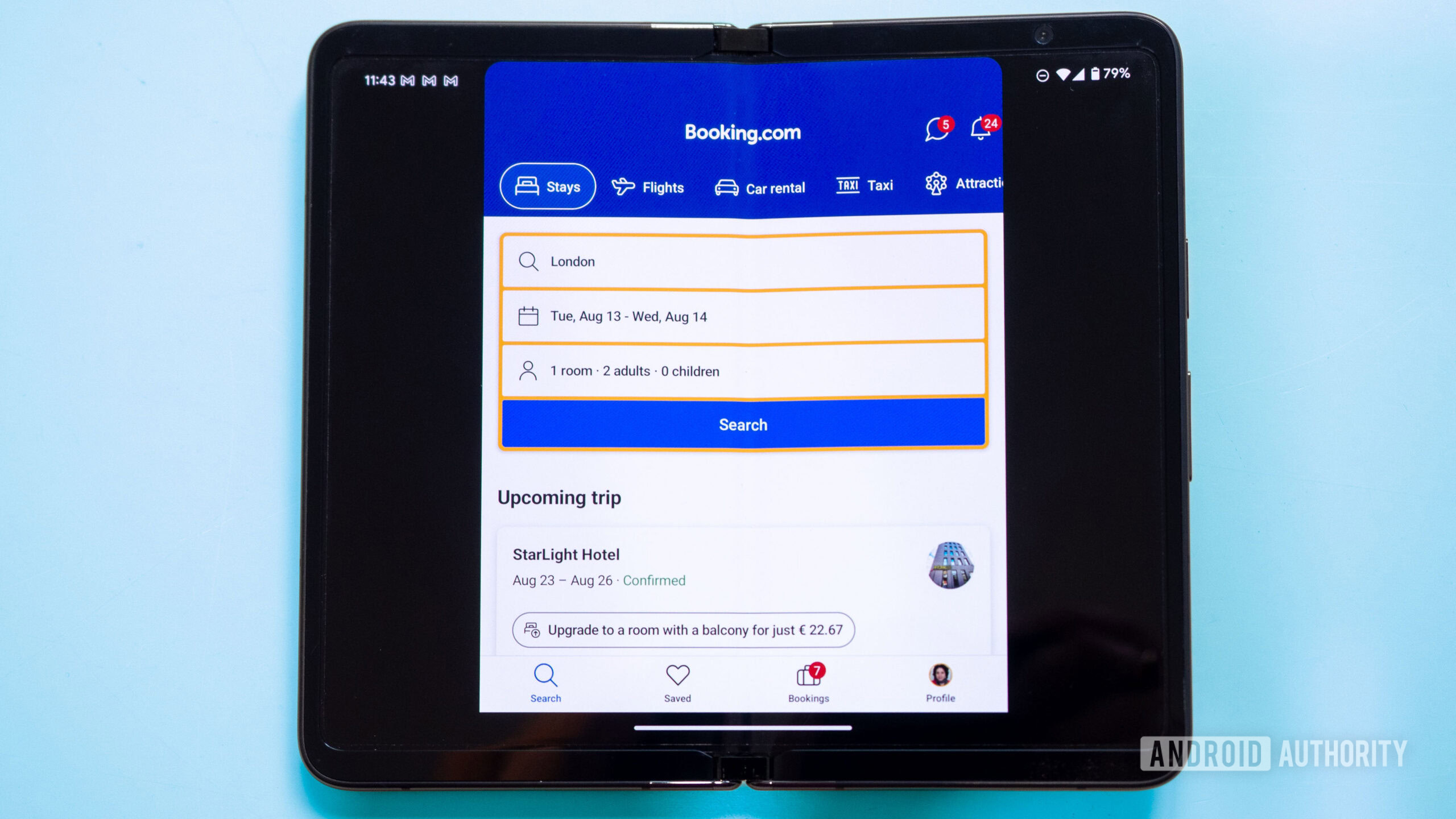 google pixel fold booking app 1