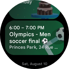 google pixel watch screenshot calendar event location 1