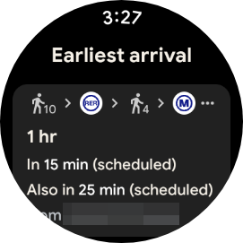 google pixel watch screenshot maps transit 1