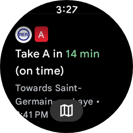 google pixel watch screenshot maps transit 2