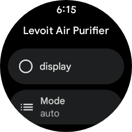 google pixel watch screenshot smart home air purifier