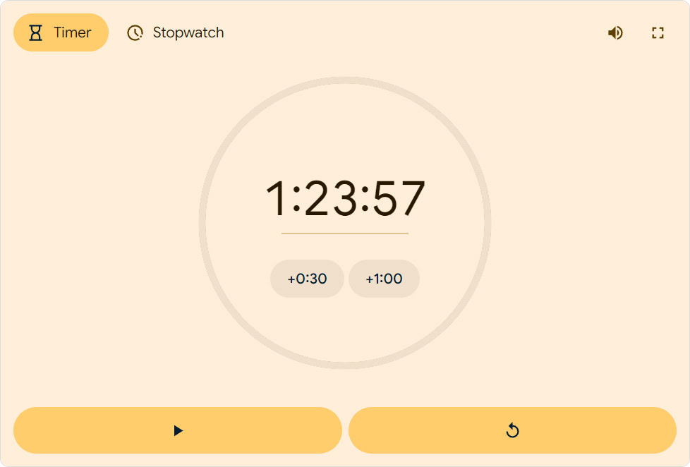 google search timer