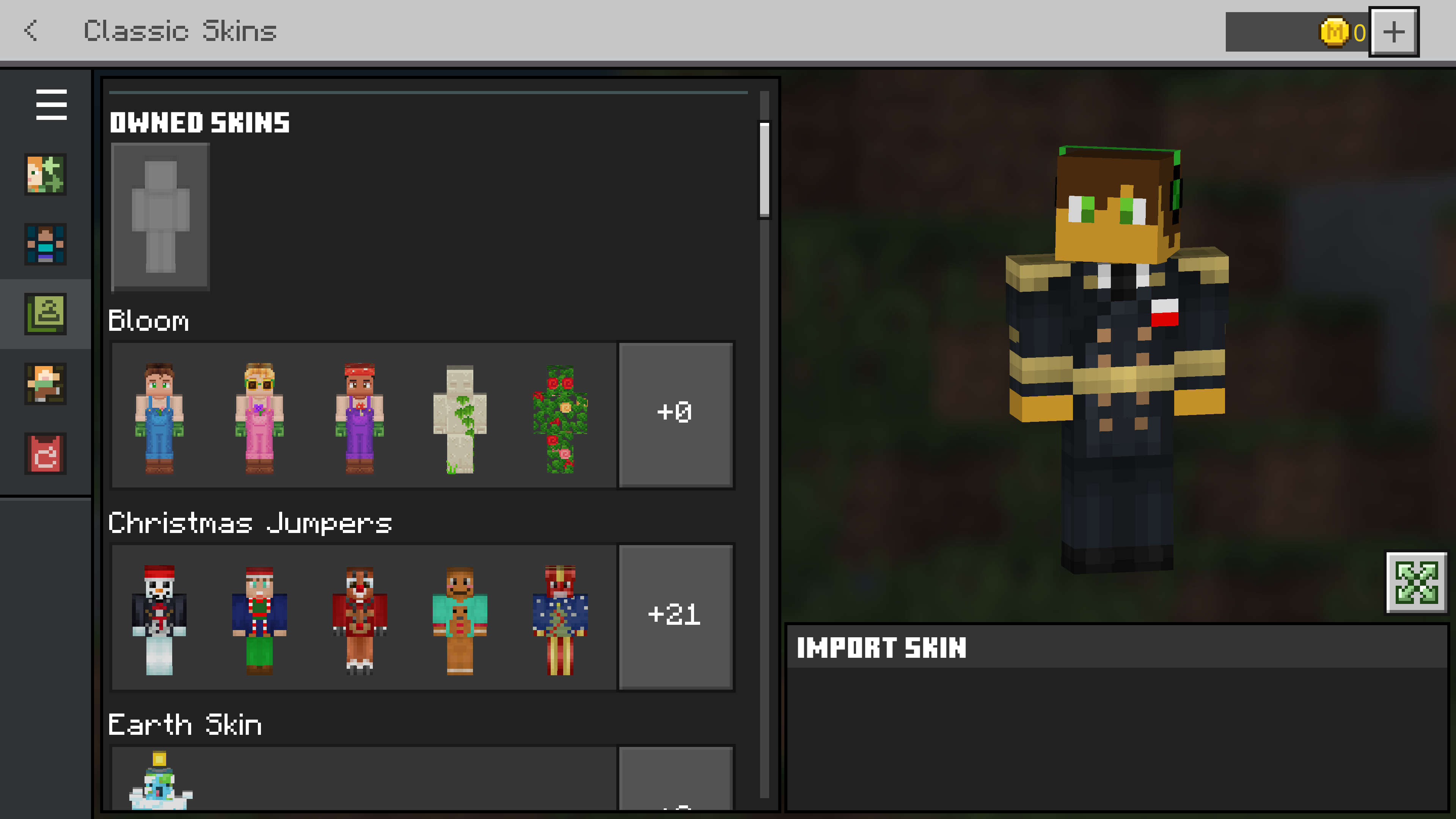 minecraft bedrock skin editor