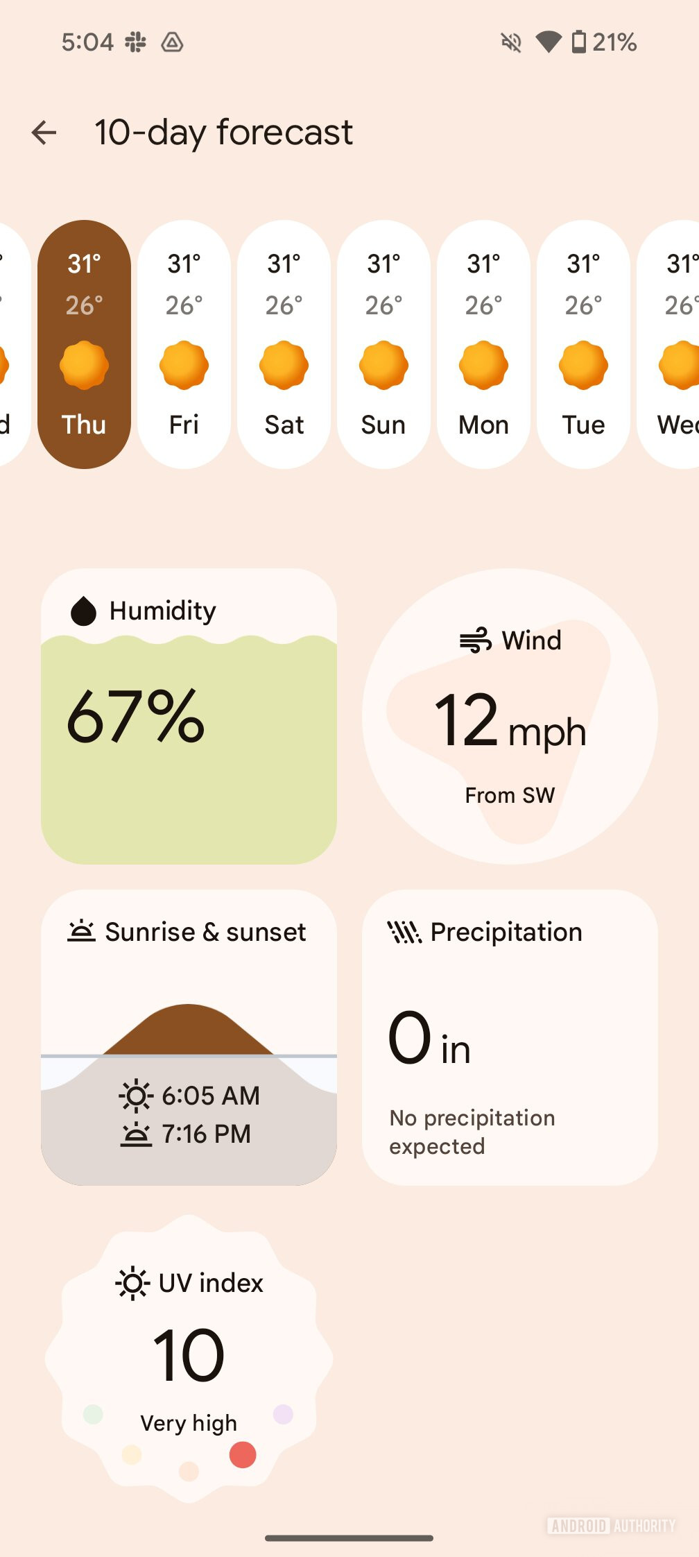 pixel weather app 10 day forecast 2 convert