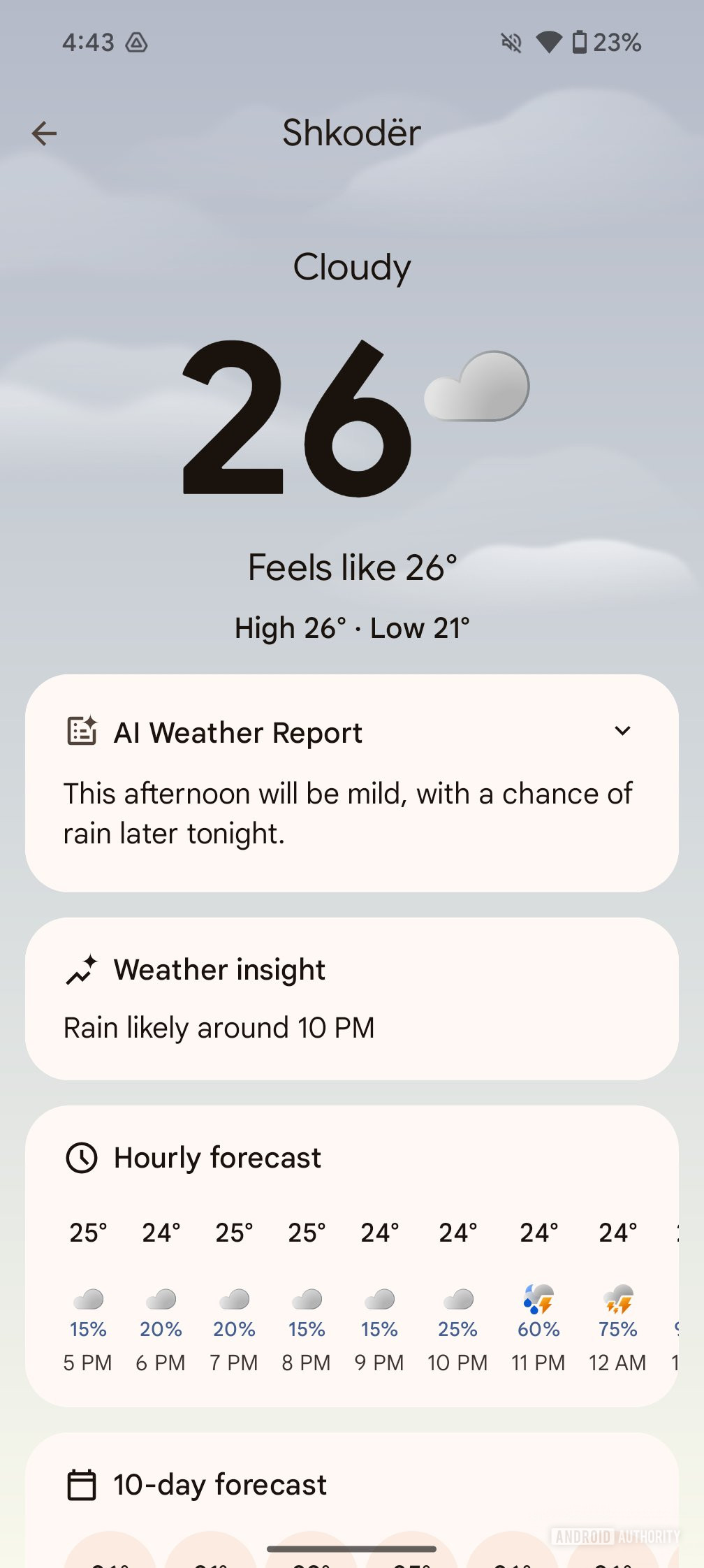 pixel weather app ai report 2 convert