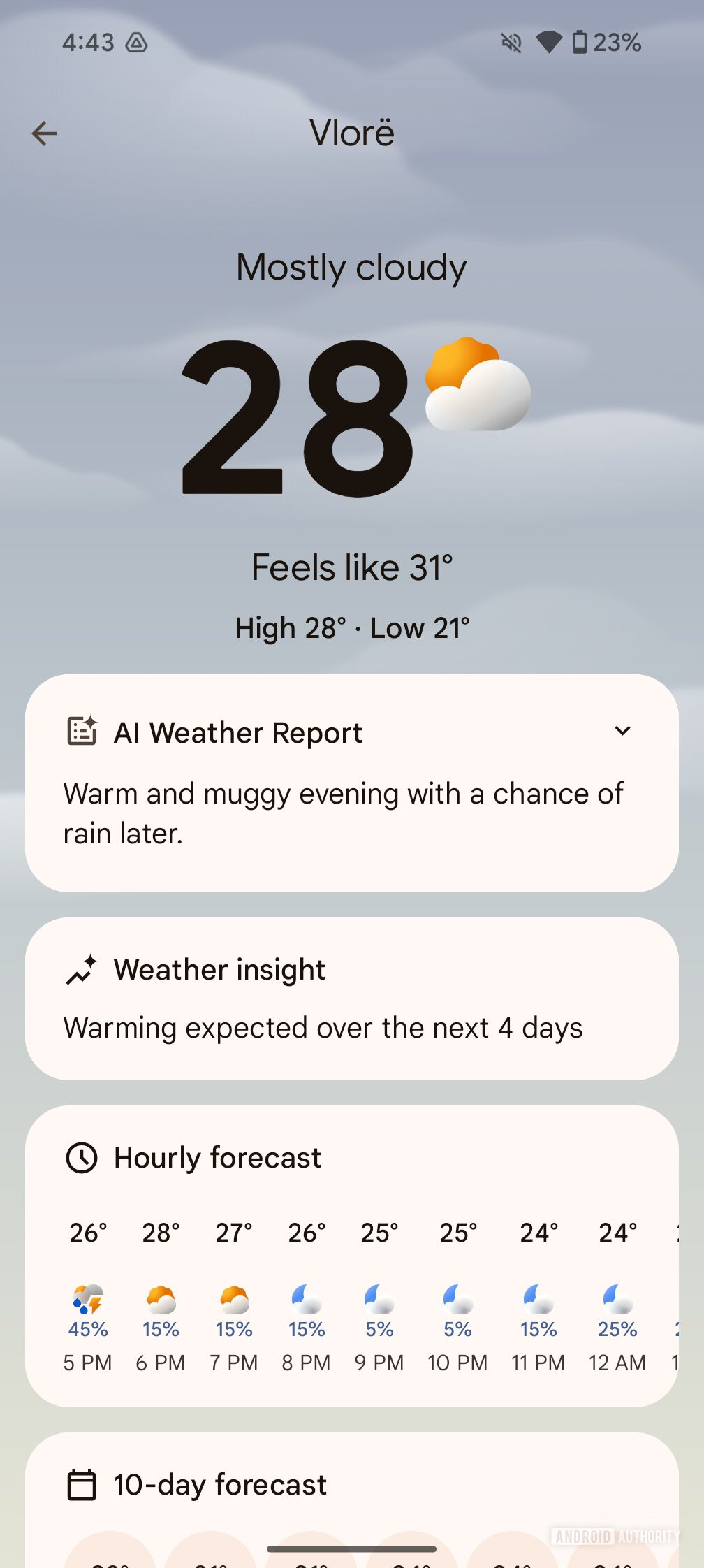 pixel weather app ai report 4 convert