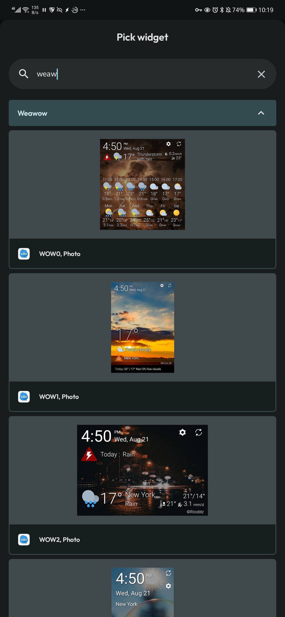 weawow widgets 1