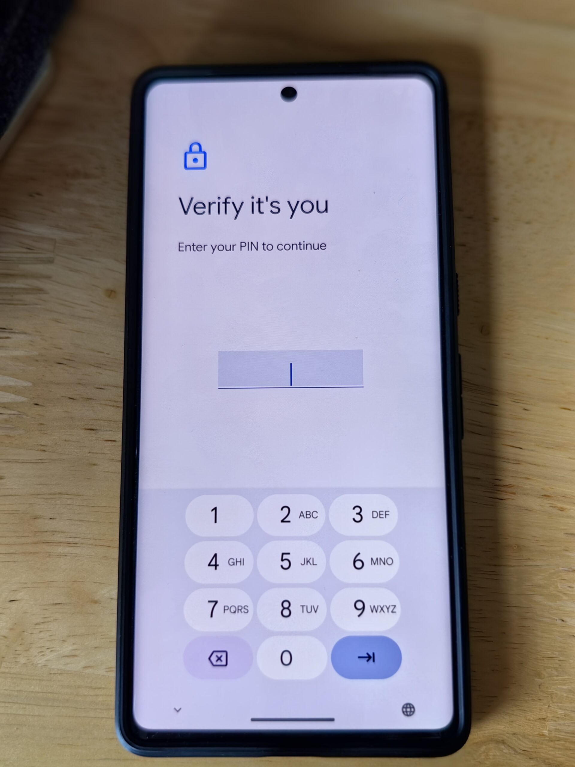 Android biometric prompt dialog with PIN fallback