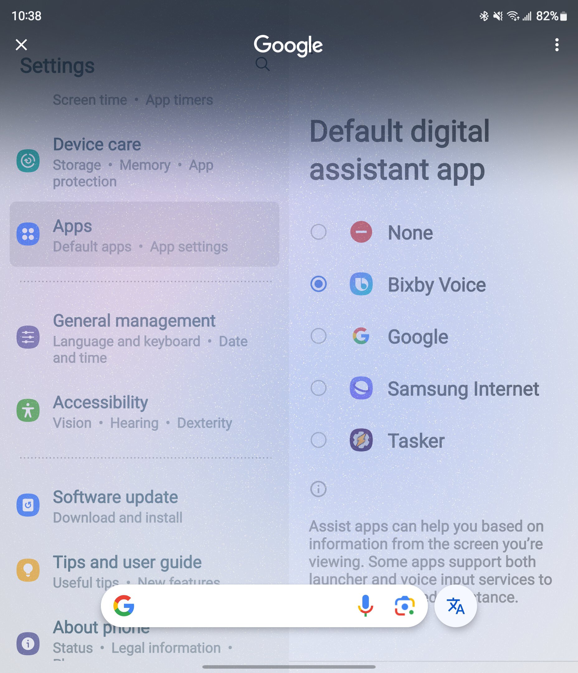 Circle to Search working without Google App set as default assistant