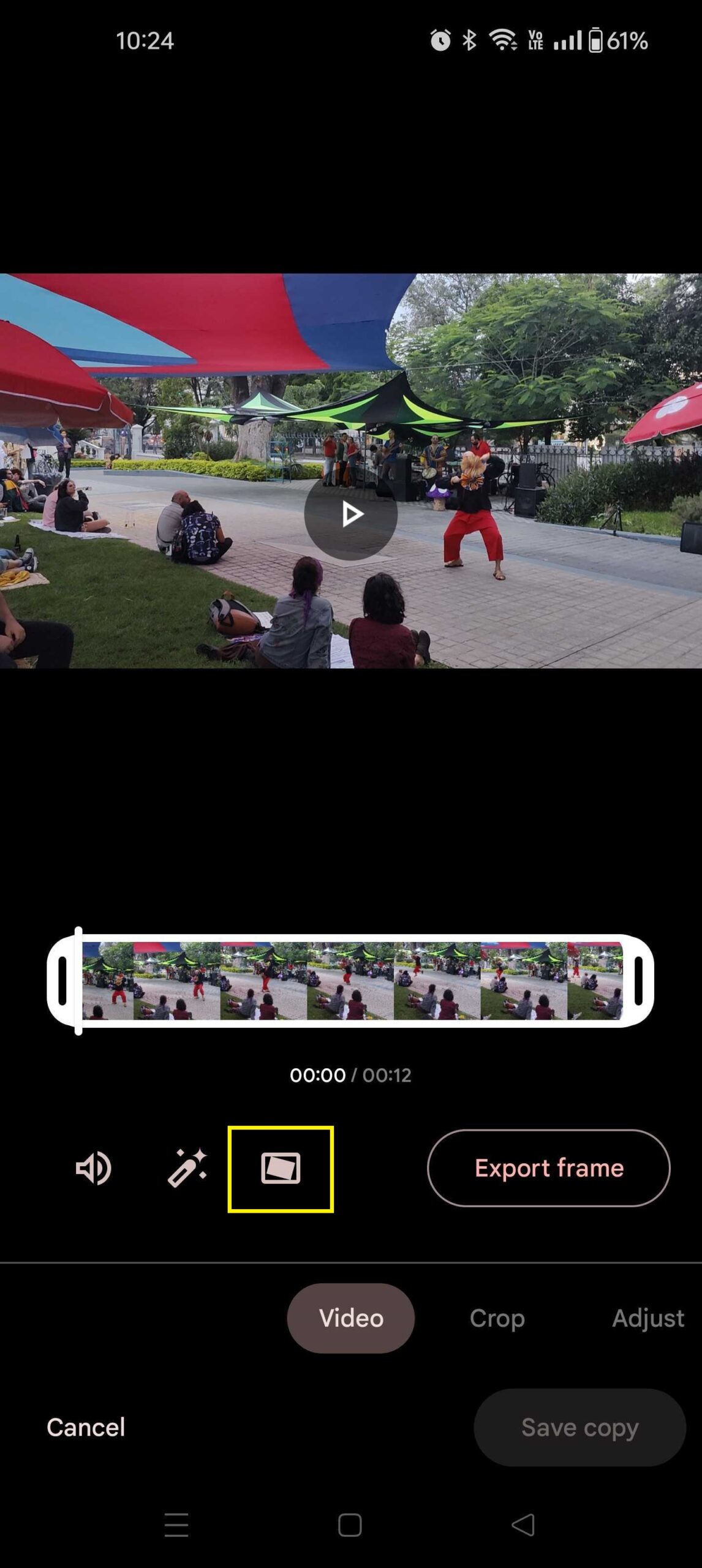 Google Photos Stabilize Video 2