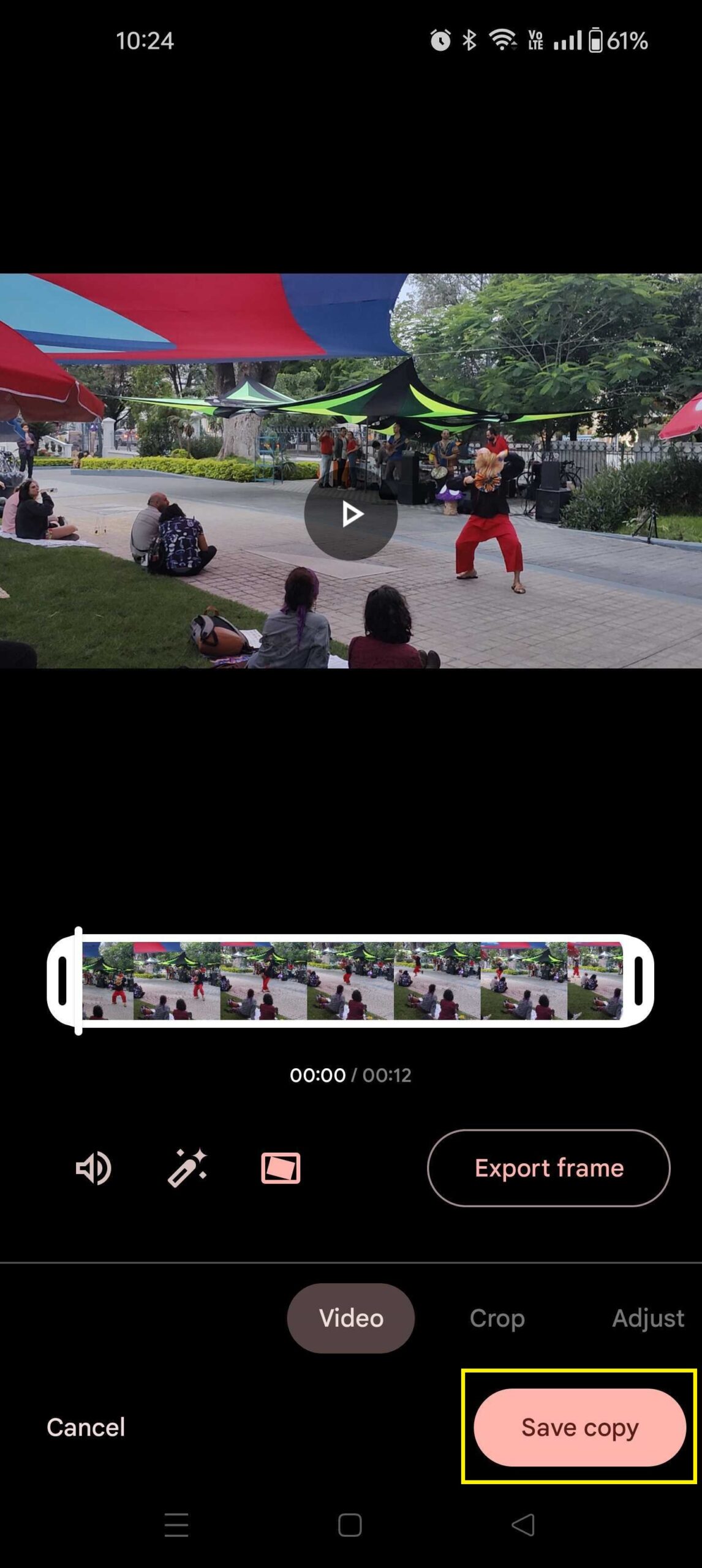 Google Photos Stabilize Video 3