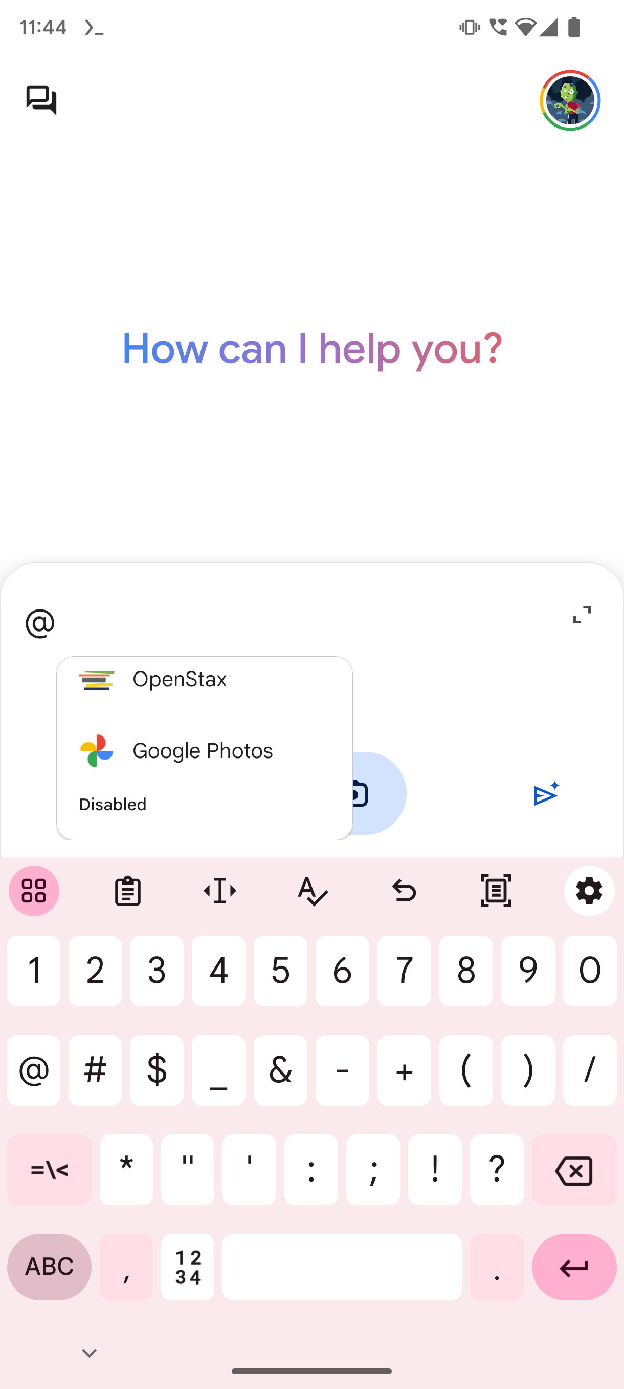 Google Photos extension in Gemini screenshot2