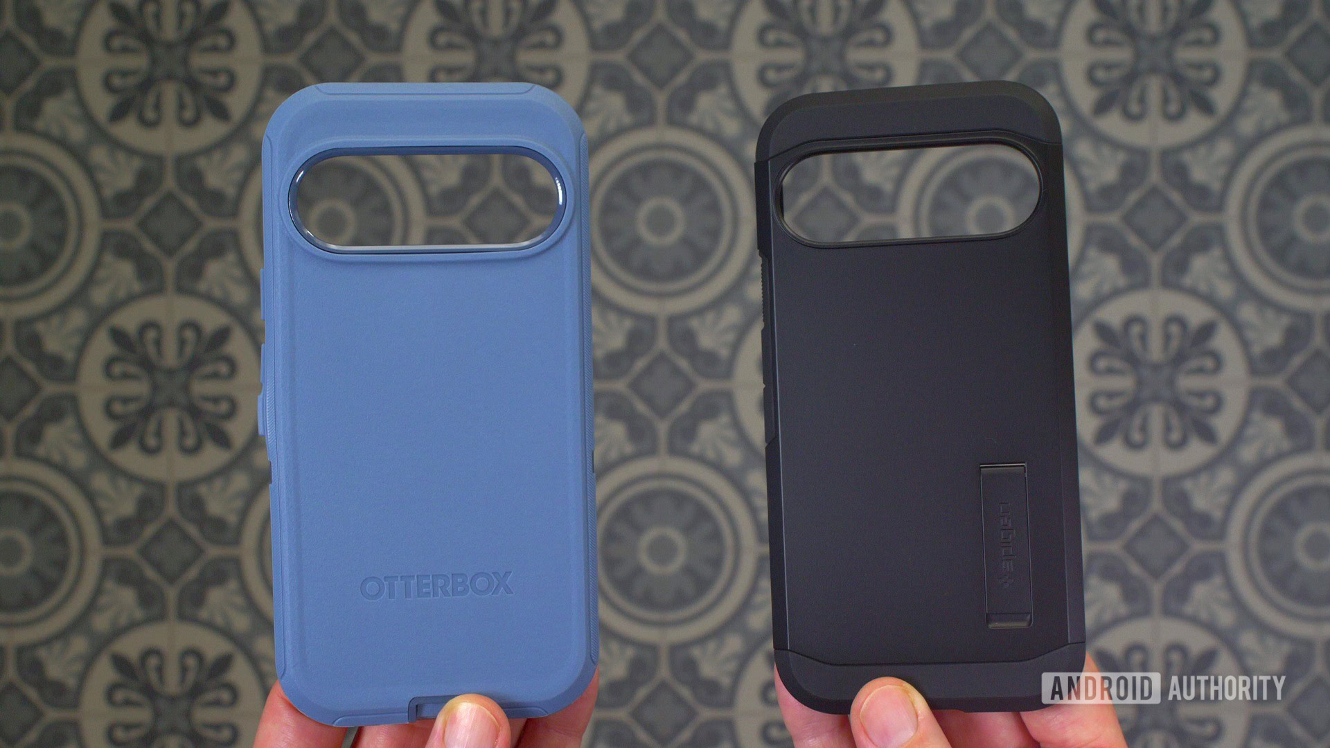 Google Pixel 9 cases Otterbox Defender vs Spigen Tough Armor