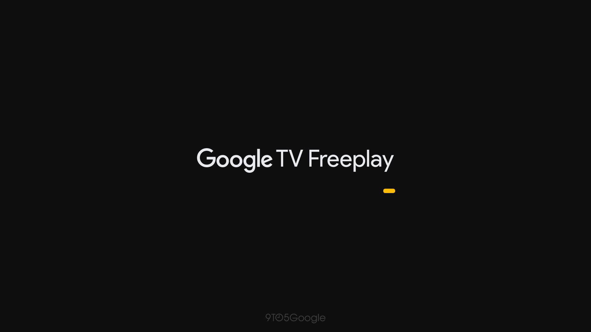 Google TV FreePlay app experience screenshot.