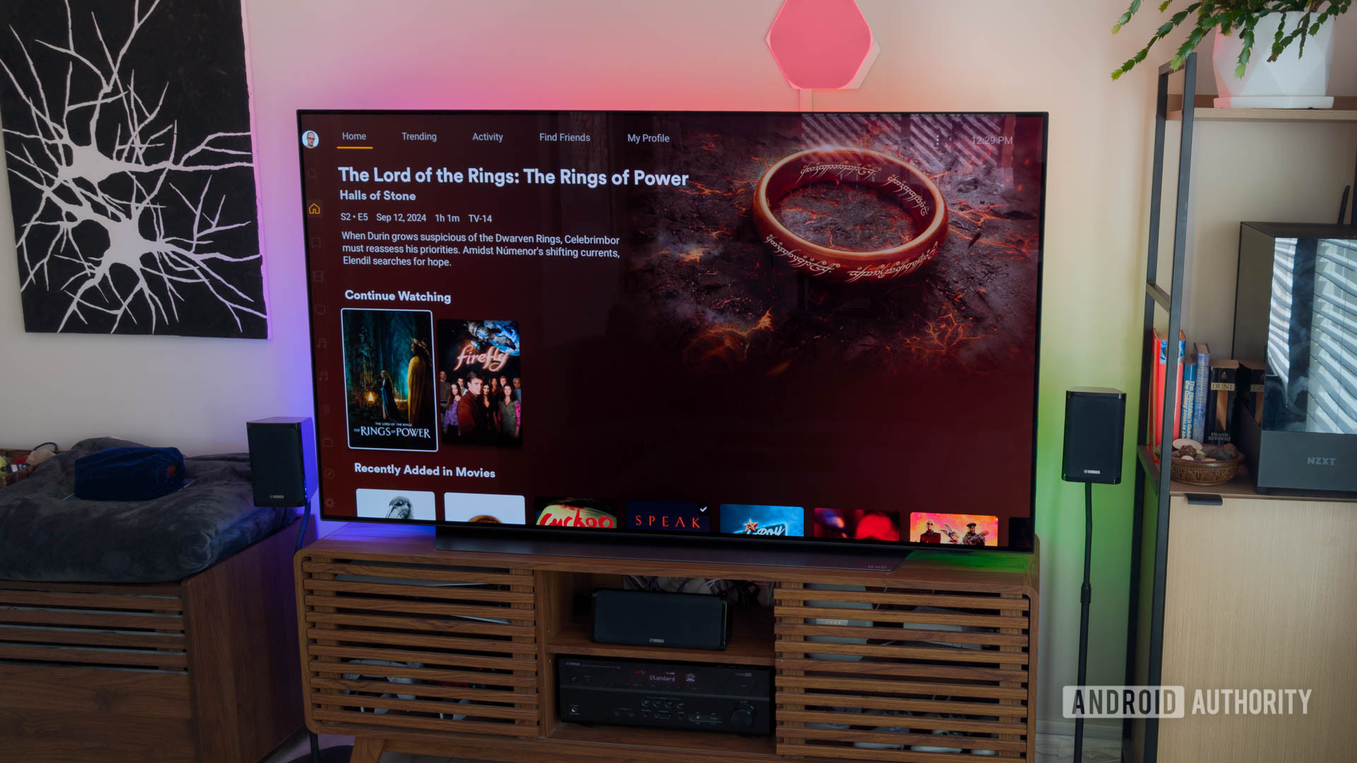 Google TV Streamer Plex app open