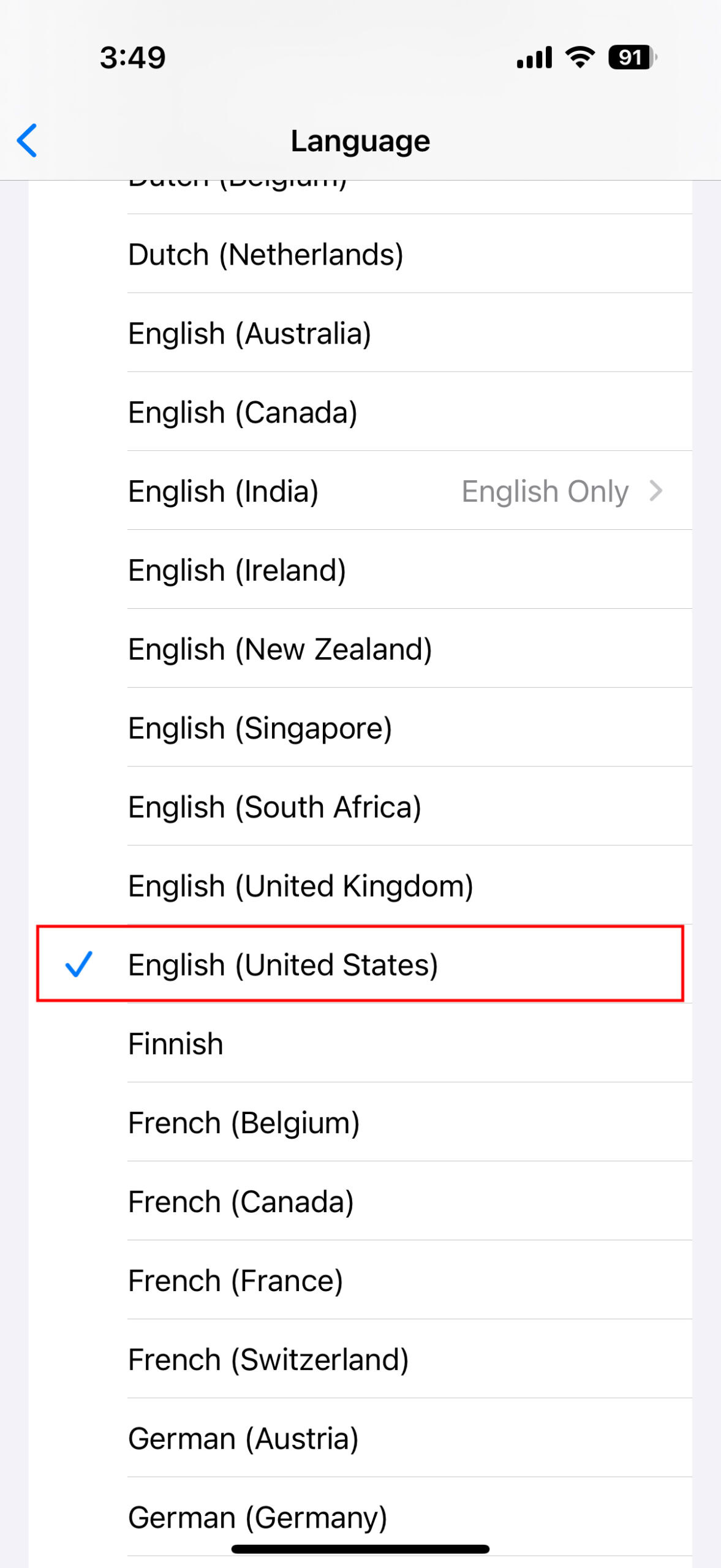 How to change Siri language to English (US) on iPhone (3)