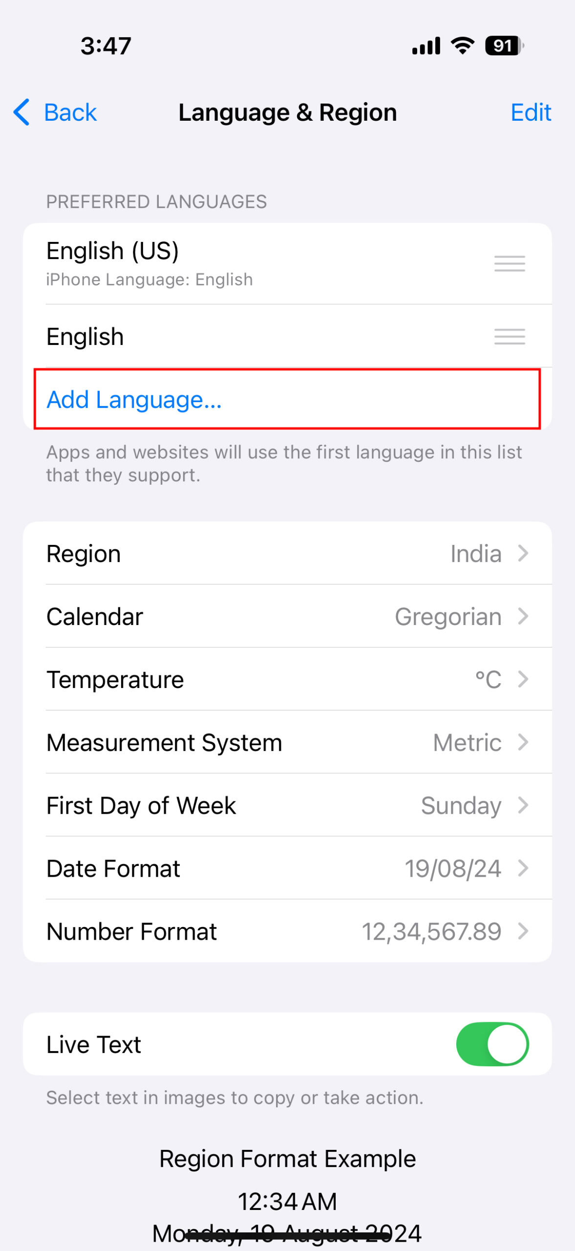 How to change device language to English (US) on iPhone (3)