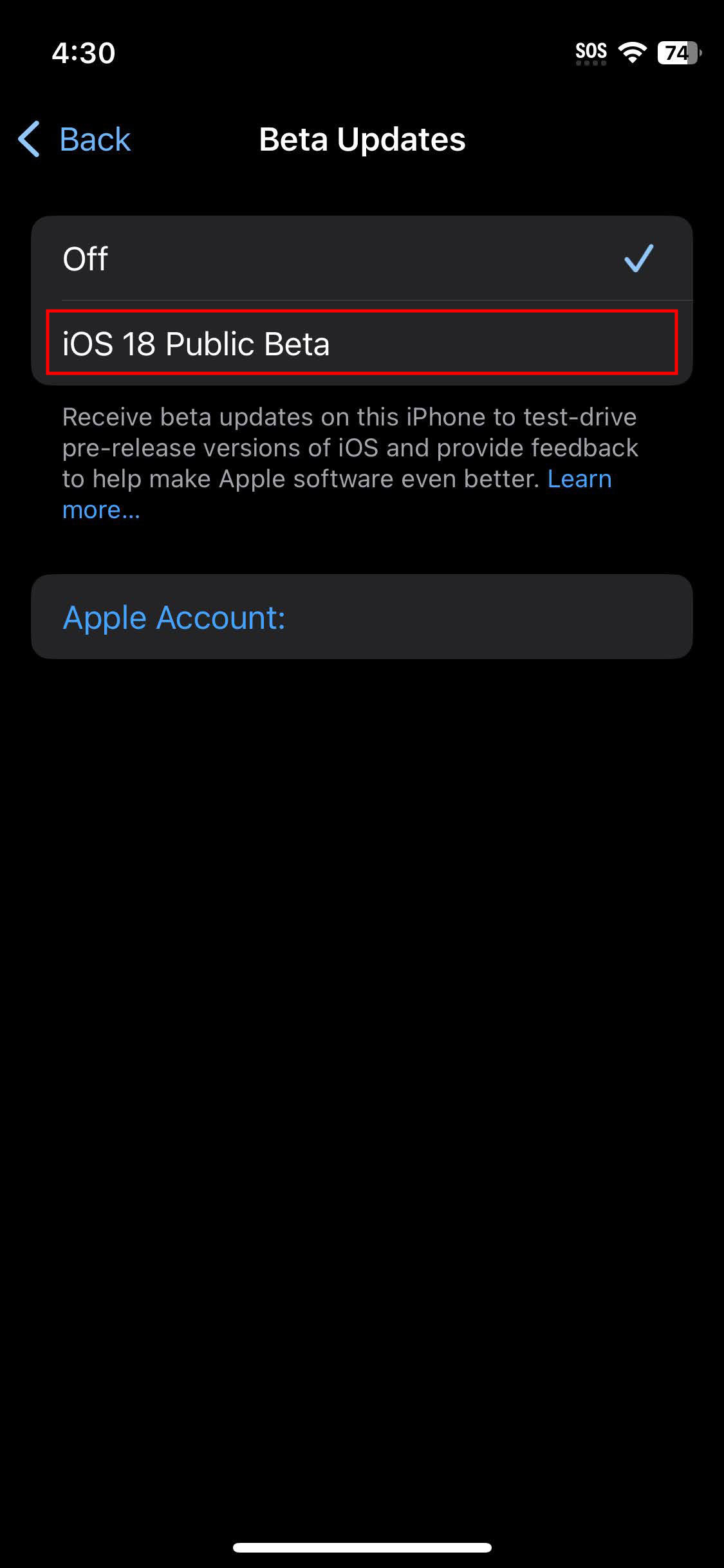 How to sign up for iOS beta updates (4)