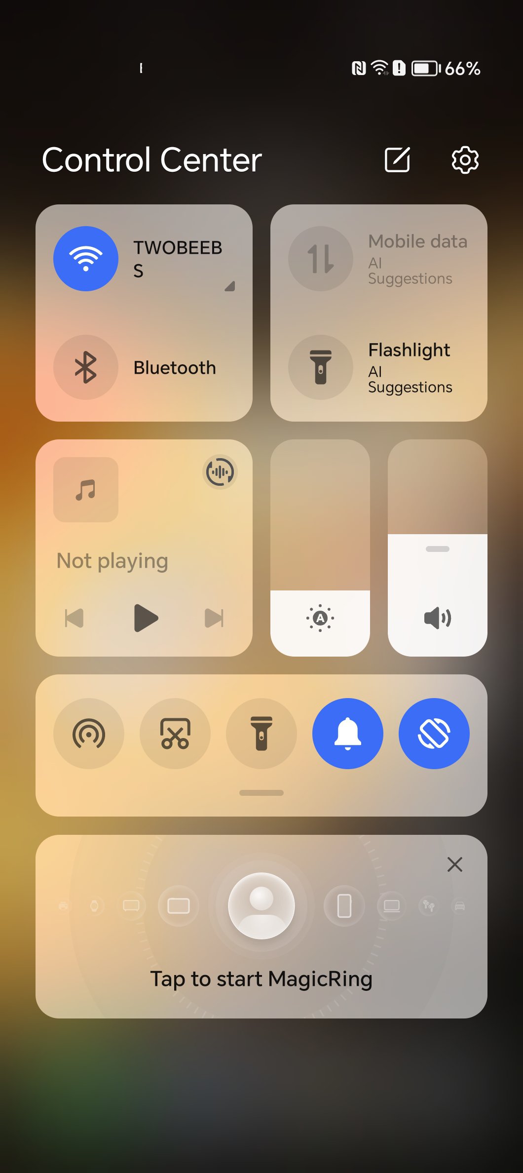 Magic OS 8 Control Center