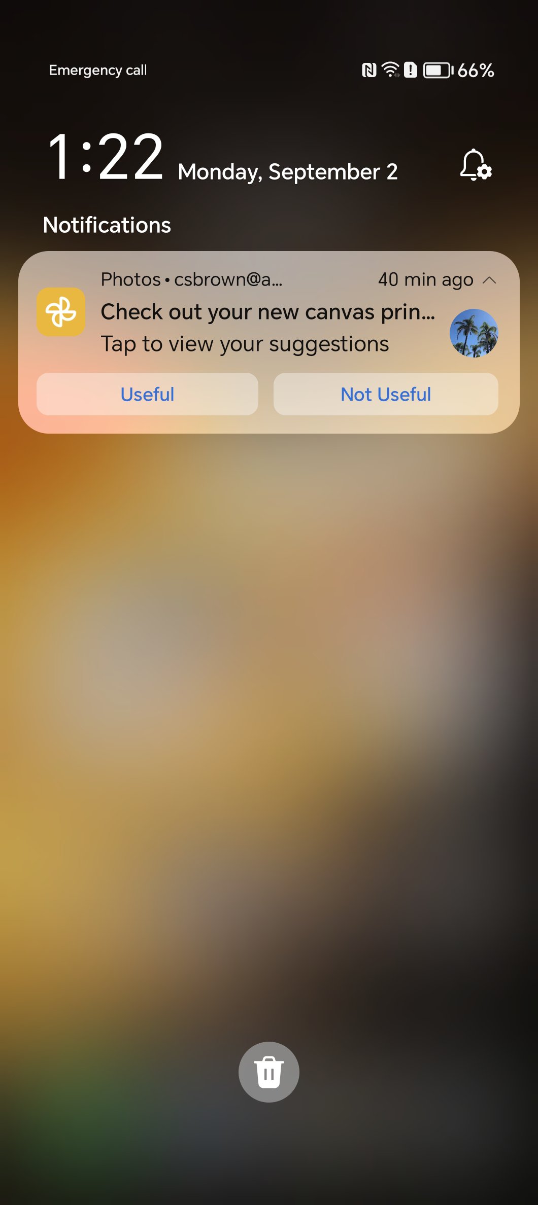 Magic OS 8 Notification Dropdown