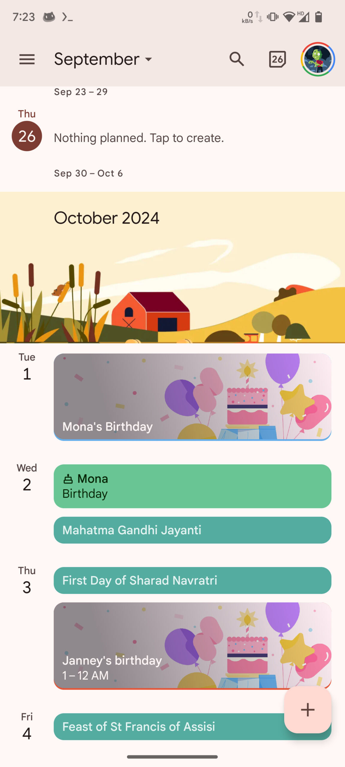 Google Calendar new flairs