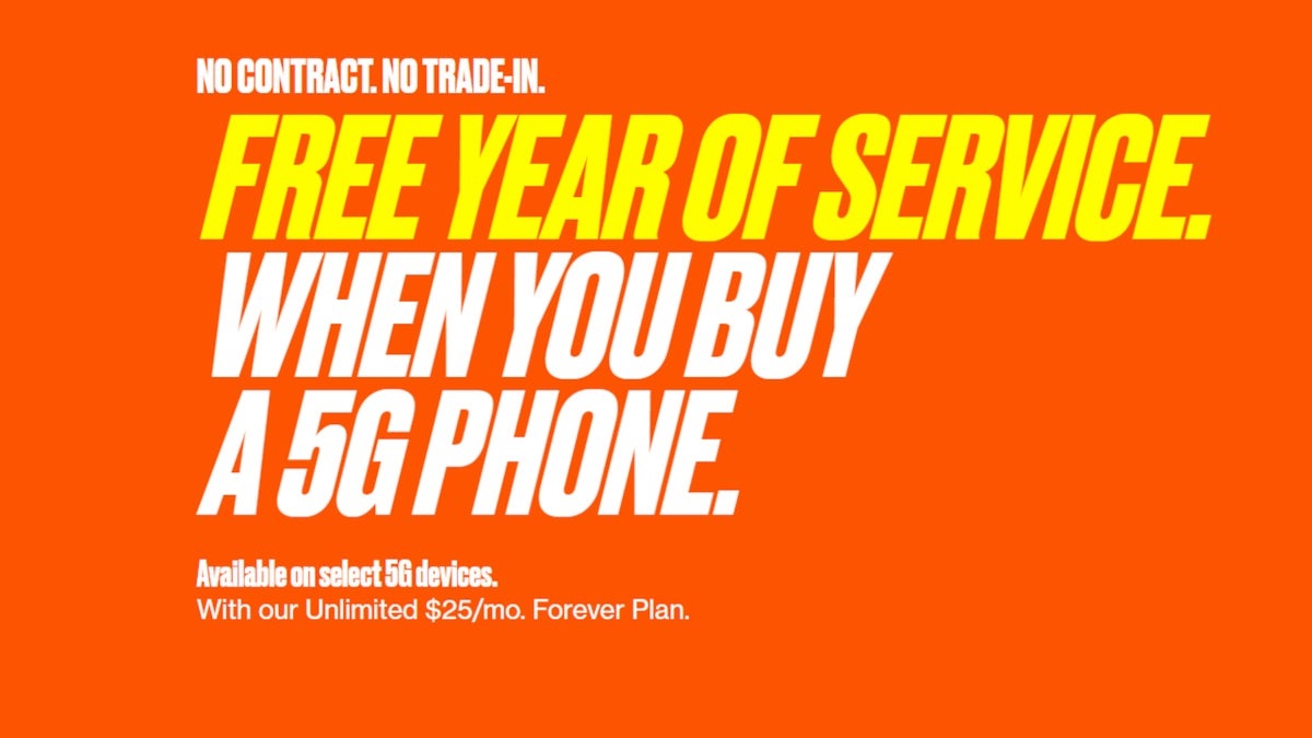 Looking for a new phone? Boost will give you a year of free service with purchase of a 5G phone