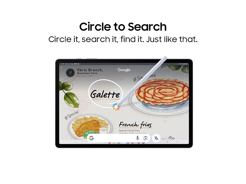 galaxy tab s10 preorder circle search