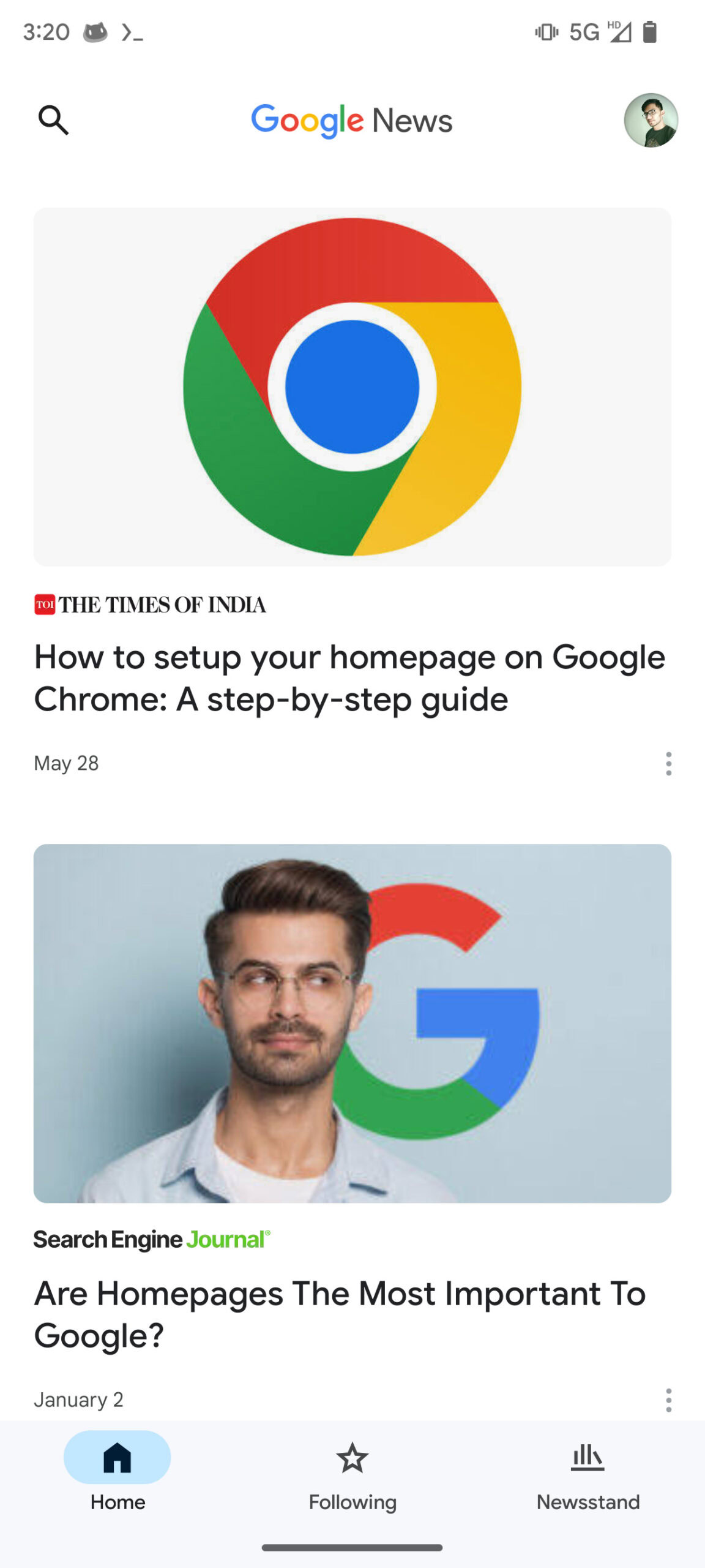 google news home new