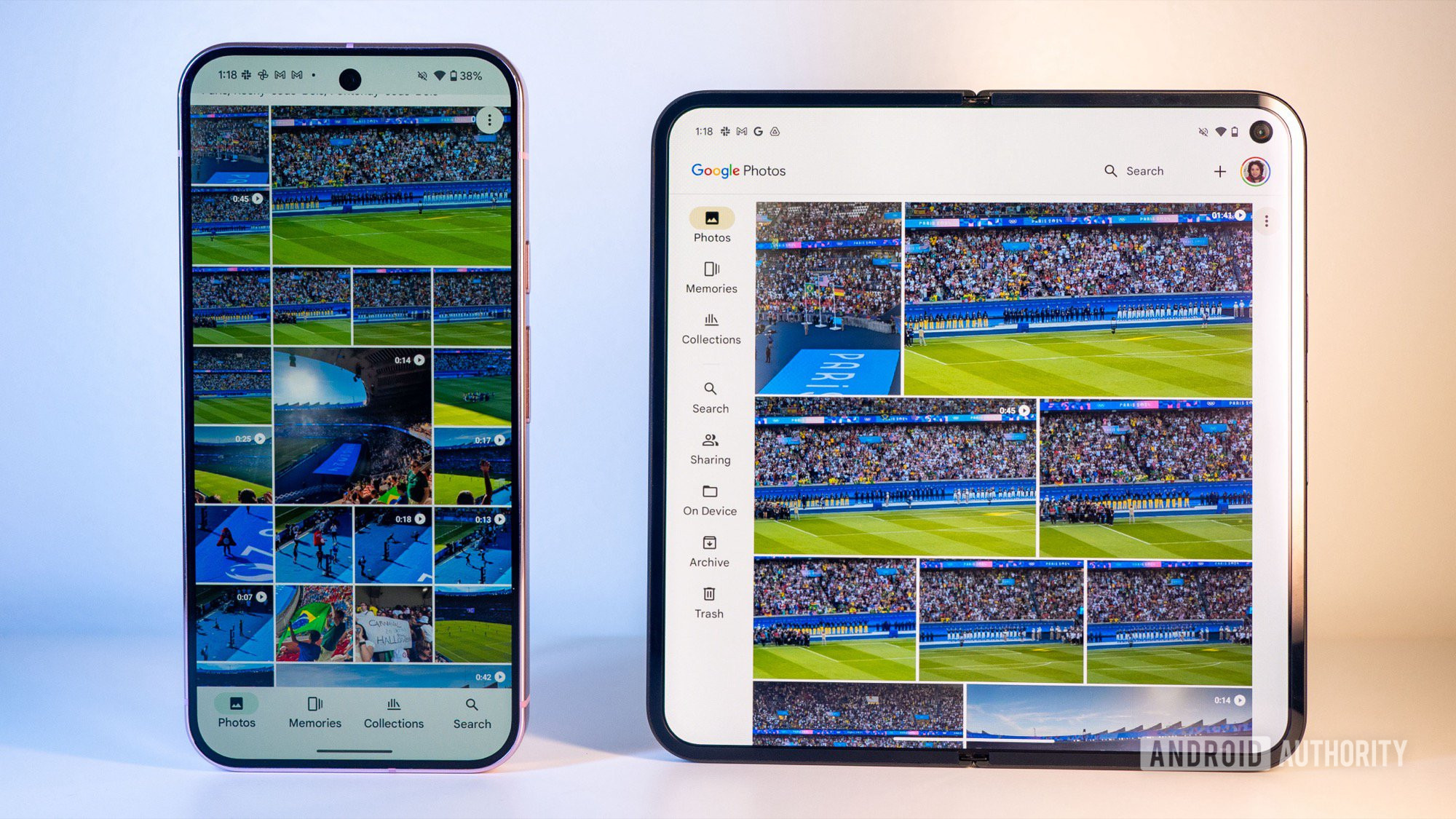 google pixel 9 pro fold vs pixel 9 pro xl front internal display