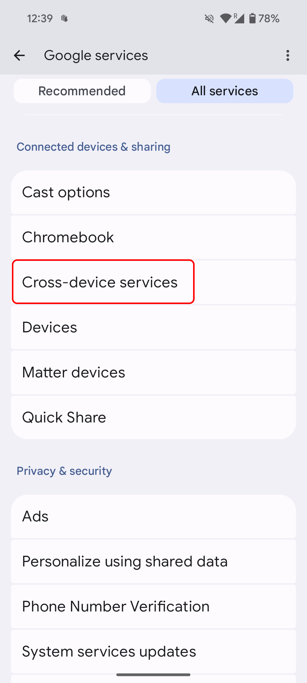 google pixel cross device sync settings 3