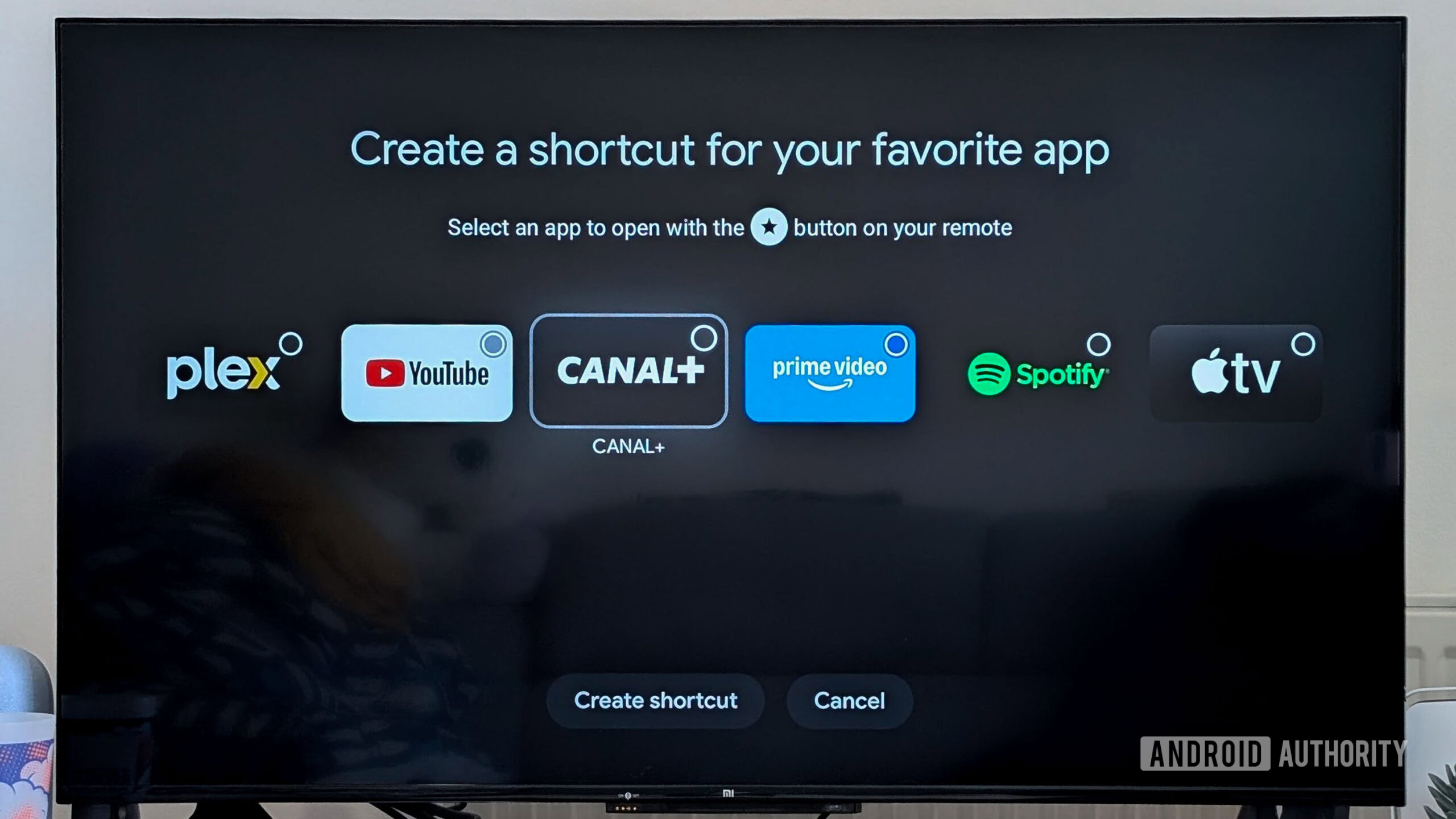 google tv streamer shortcut fave app