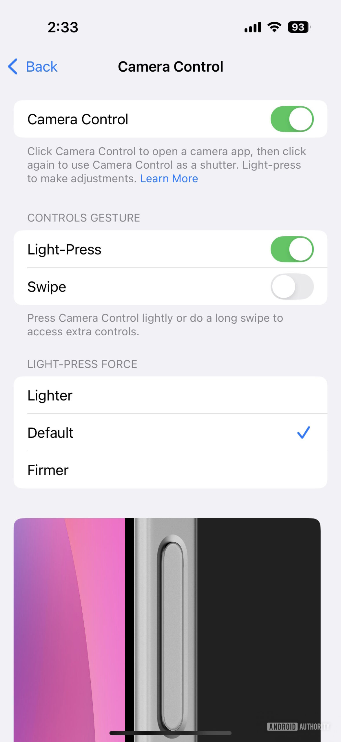 iPhone 16 How to change Camera Control button settings 4