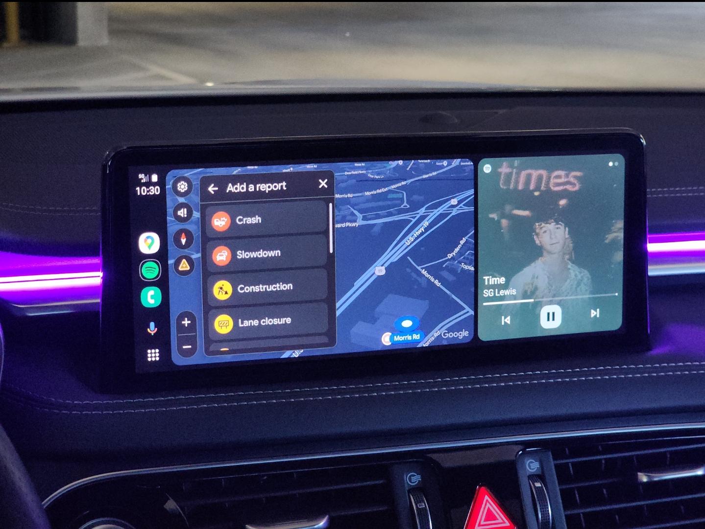 Check out incident reports working on Android Auto