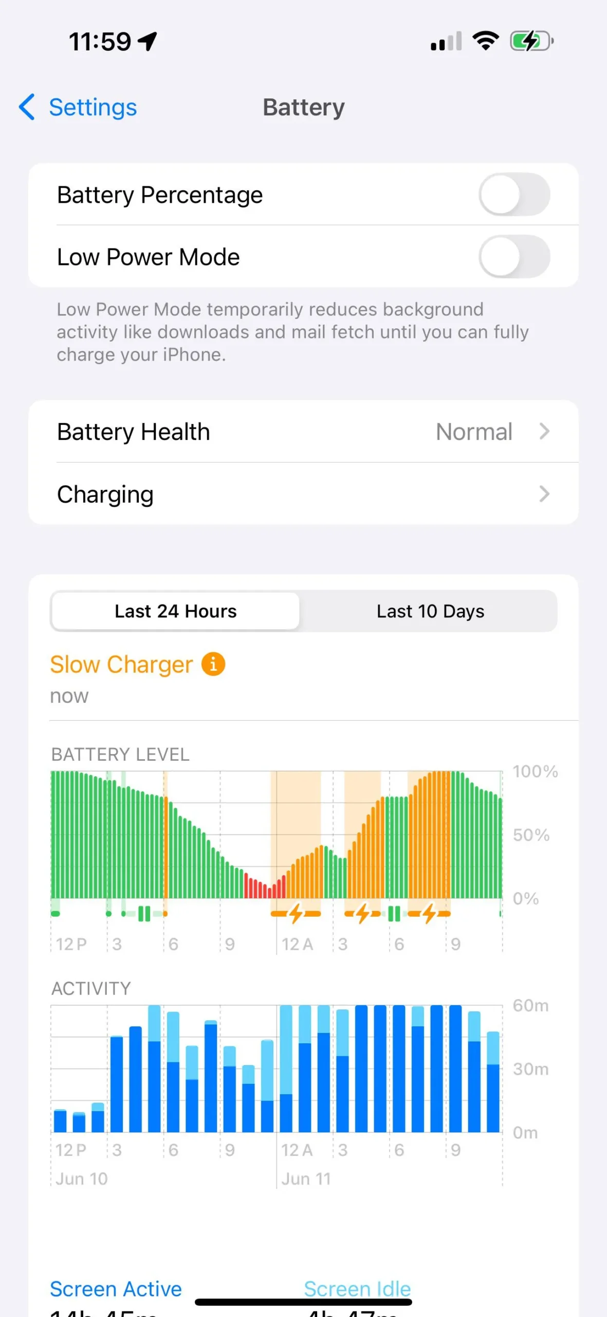 ios 18 slow charging representation