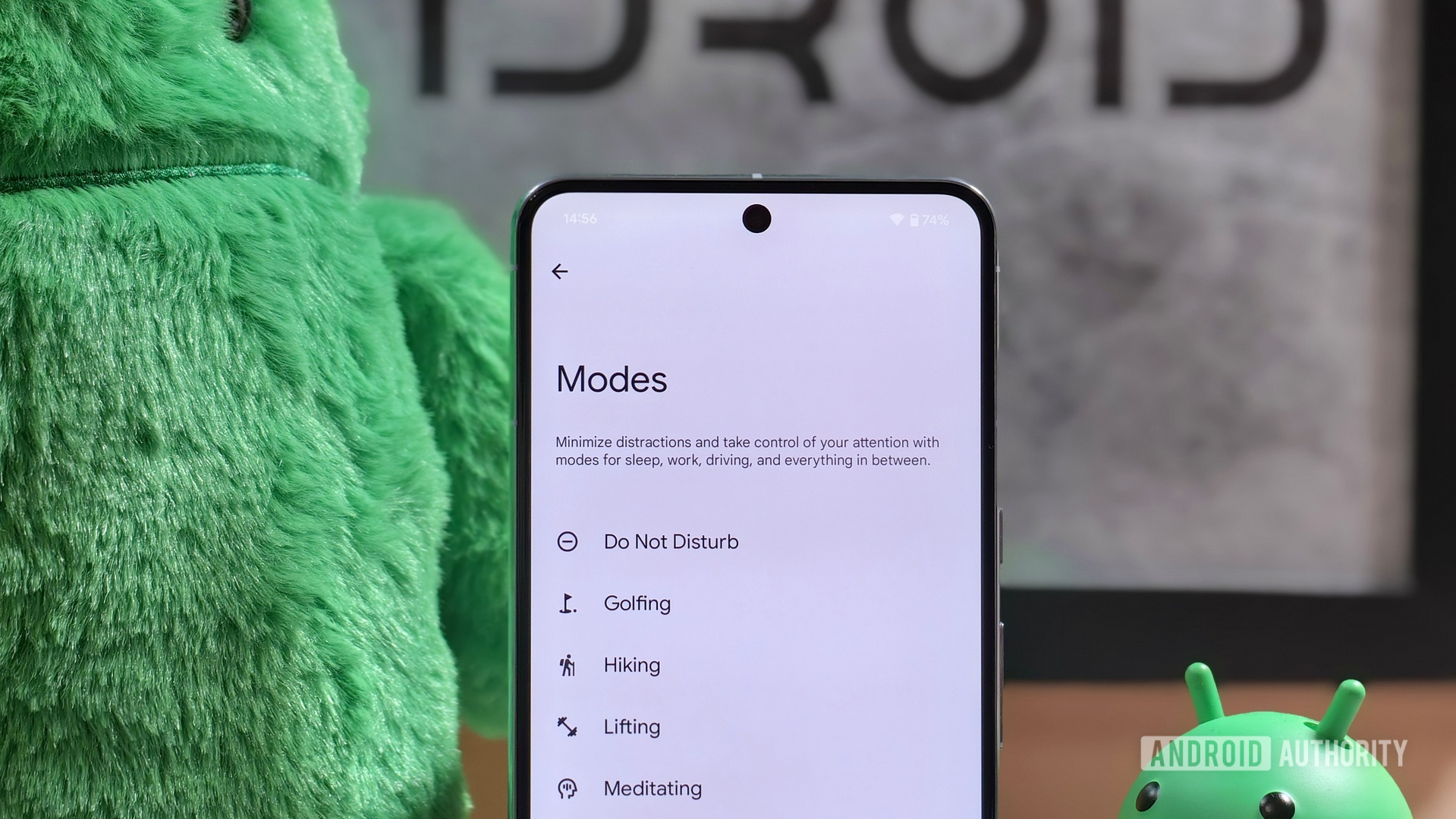 Android 16 mode feature settings page