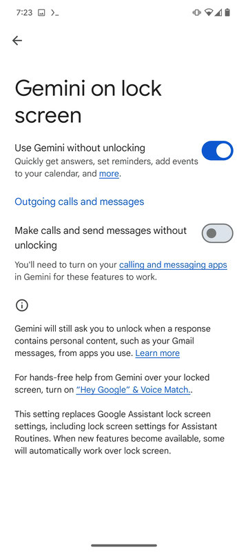 Gemini may soon let you make calls and send texts on locked devices (APK teardown)