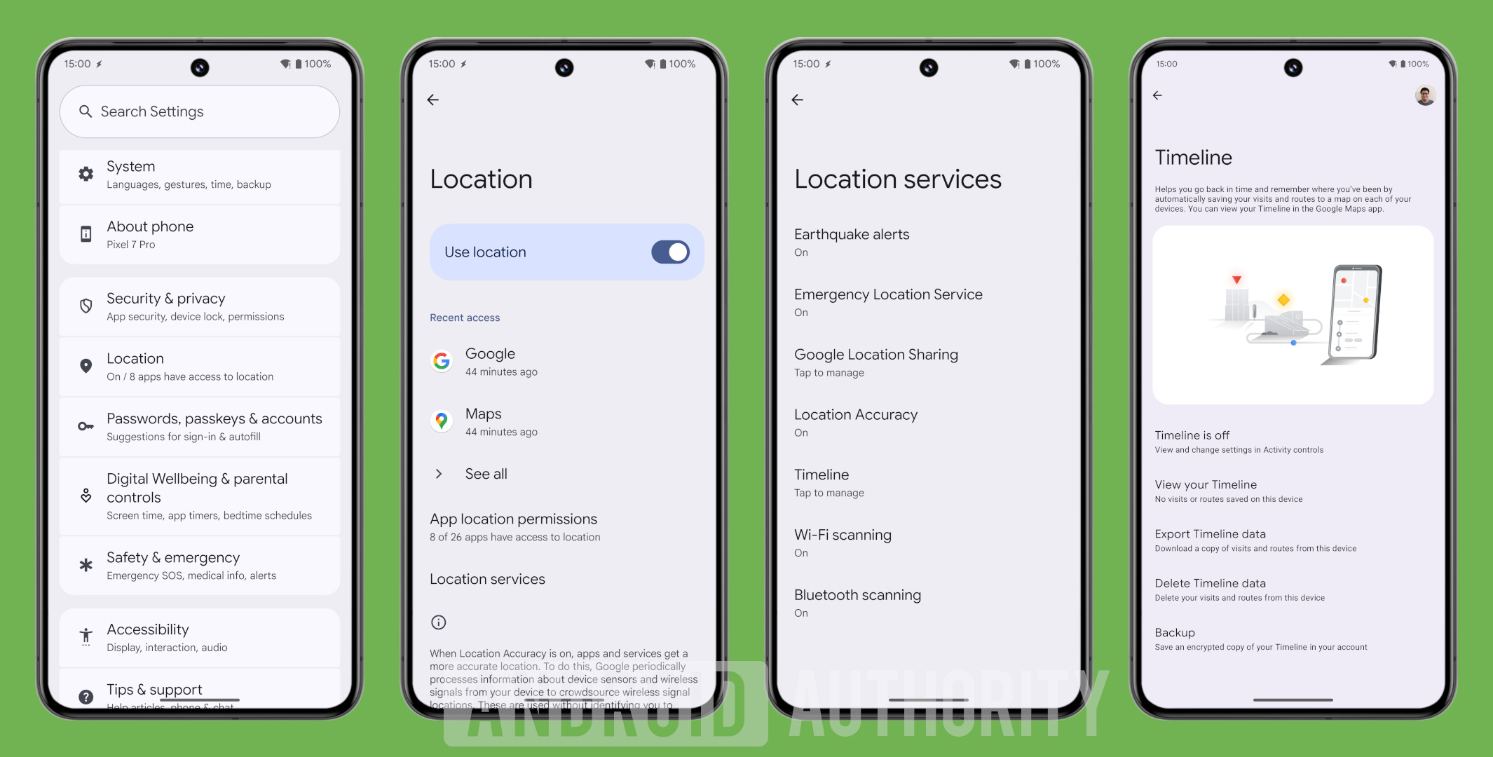 How to access Google Maps Timeline settings