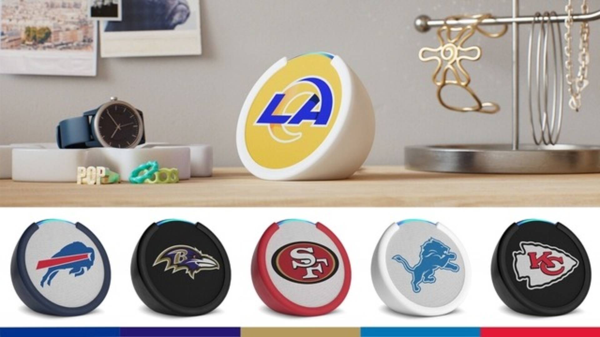 Amazon celebrates the 2024 NFL season with limited edition Echo Pop speakers